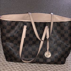 Michael Kors checkered tote